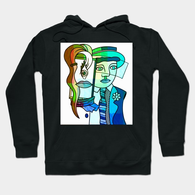 portrait cubism Hoodie by MGphotoart